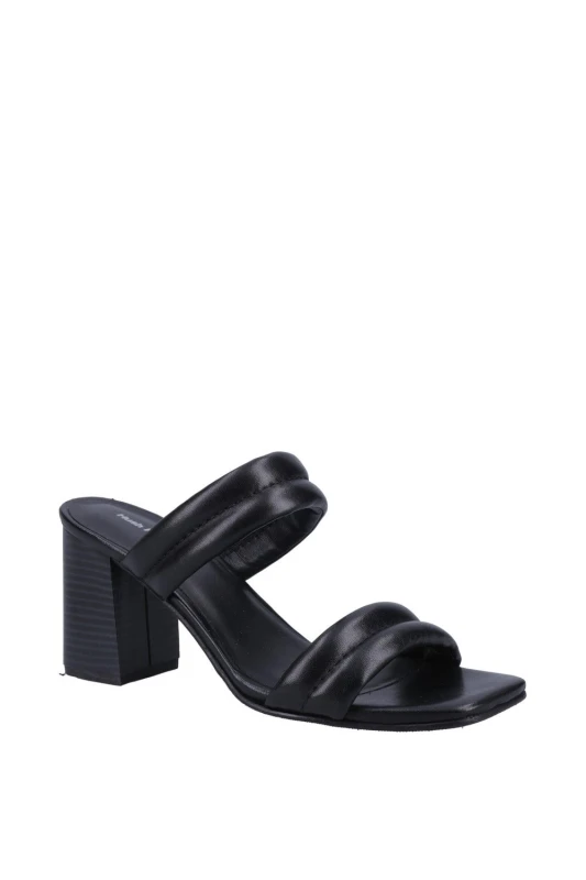 Image of Hush Puppies Womens 'Katie' Heeled Sandals in Black Size: 6 Black Female 6
