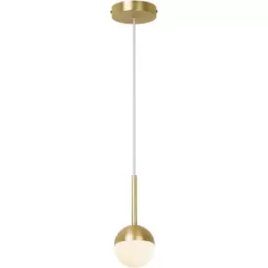 Image of Contina Pendeant Light in Brass/Opal - Brass / opal