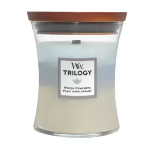 Image of WoodWick Trilogy Woven Comforts Large Hourglass Scented Candle 609.5g
