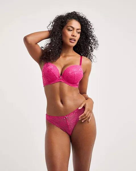 Image of Boux Avenue Mollie Lace Briefs Pink