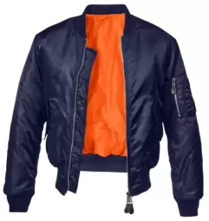 Image of Brandit MA1 Classic Jacket, blue, Size L, blue, Size L