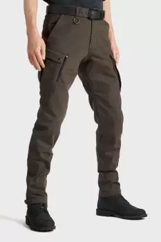 Image of Pando Moto Chino Style Cordura - Mark Kev 02 Olive W30/L32