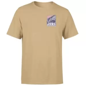 Image of Jaws Retro Unisex T-Shirt - Tan - S