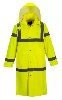 Image of Portwest Long Length Hi Vis Coat Yellow 5XL