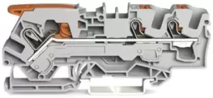 Image of Wago 2106-5301 Terminal Block, Dinrail, 3Ways, 8Awg