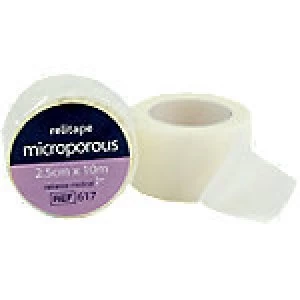 Image of Reliance Medical Microporous Tape 617 2.5cm 12 Pieces