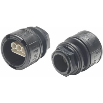 Image of 1850E1000P0301 Aqua-safe Screwed Waterproof 3 Pole Female Housing Plug - Elkay