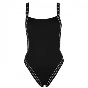 Image of Calvin Klein Mono High Leg Swimsuit - Black BEH