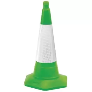 Image of Slingsby Coloured Cones With Reflective Sleeves, 75cm High Green