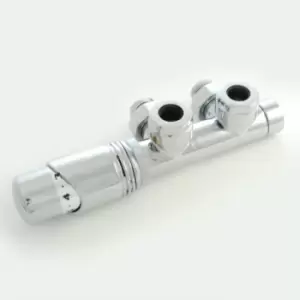Image of Towelrads Twin Angled TRV and Lockshield Valves Round Chrome 1/2" - 927382