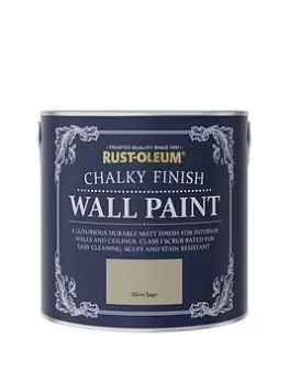 Image of Rust-Oleum Chalky Finish Wall Paint In Silver Sage - 2.5-Litre Tin