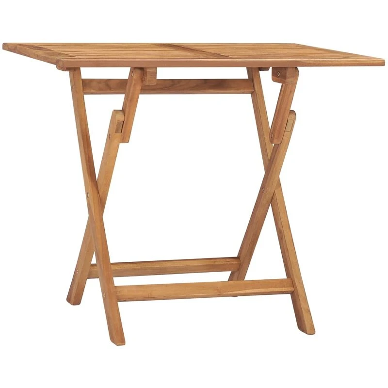 Image of VIDAXL Folding Garden Dining Table 90x60x75cm Solid Teak Wood Vidaxl 8720286208472