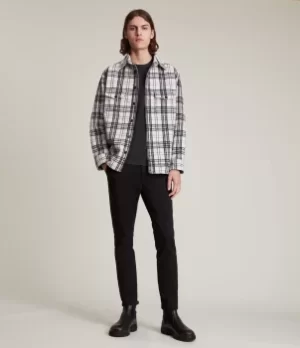 Image of AllSaints Mens Park Skinny Chinos, Black, Size: 30