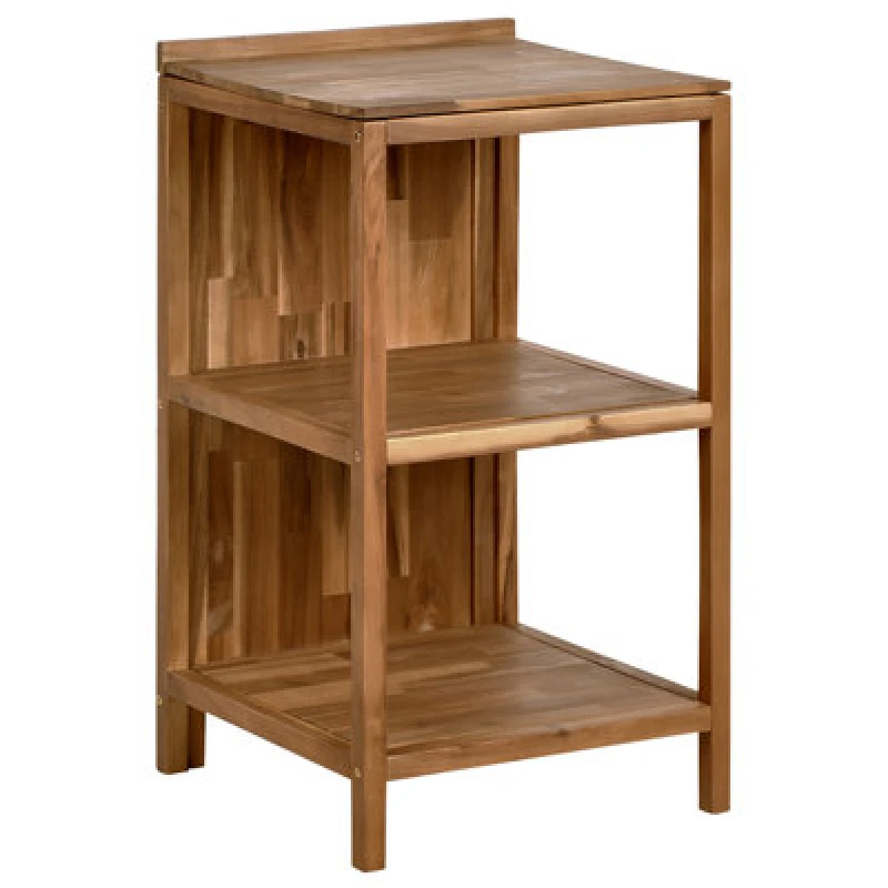 Image of Beliani Outdoor Kitchen Island Venosa Acacia Wood Brown