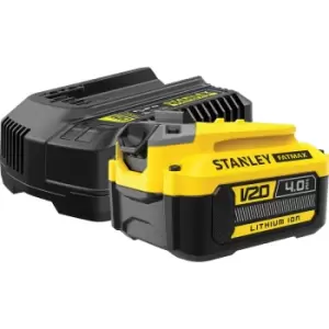 Image of Stanley FatMax V20 18V 4.0Ah Battery & Charger Starter Kit