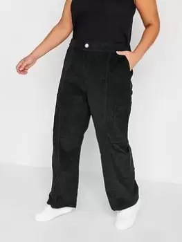 Image of Yours Cord Cargo Black, Size 16, Women