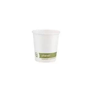 Image of Planet 4oz Single Wall Plastic-Free Hot Cup Pack of 50 PFHCSW04
