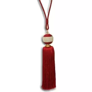 Image of Riva Home Jewel Tie Back (One Size) (Burgundy)