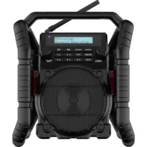 Image of PerfectPro UBOX500R Workplace radio DAB+, FM Bluetooth, AUX, USB, FM Battery charger, shockproof Black