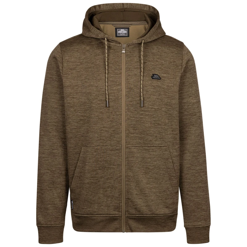 Image of Trespass Trespass Men Fewston Full Zip Hoodie in Medium Beige Size: X-Small Medium Beige XS Male 5063703806053