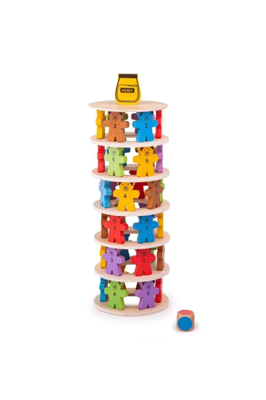 Image of Bigjigs Toys Tumbling Teddies Game Multi unisex