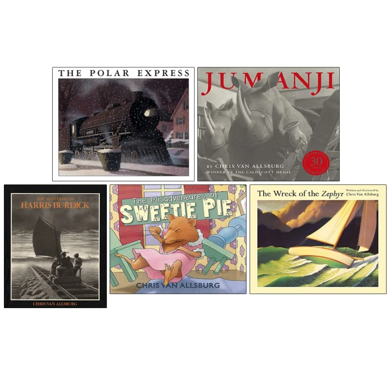 Image of Chris Van Allsburg The Polar Express Complete 5 Book Collection Chris Van Allsburg Books