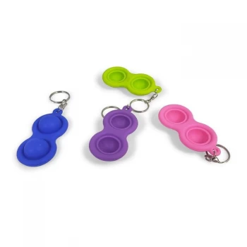 Image of HGL Push Popper Key Chain Fidget Toy - Asst