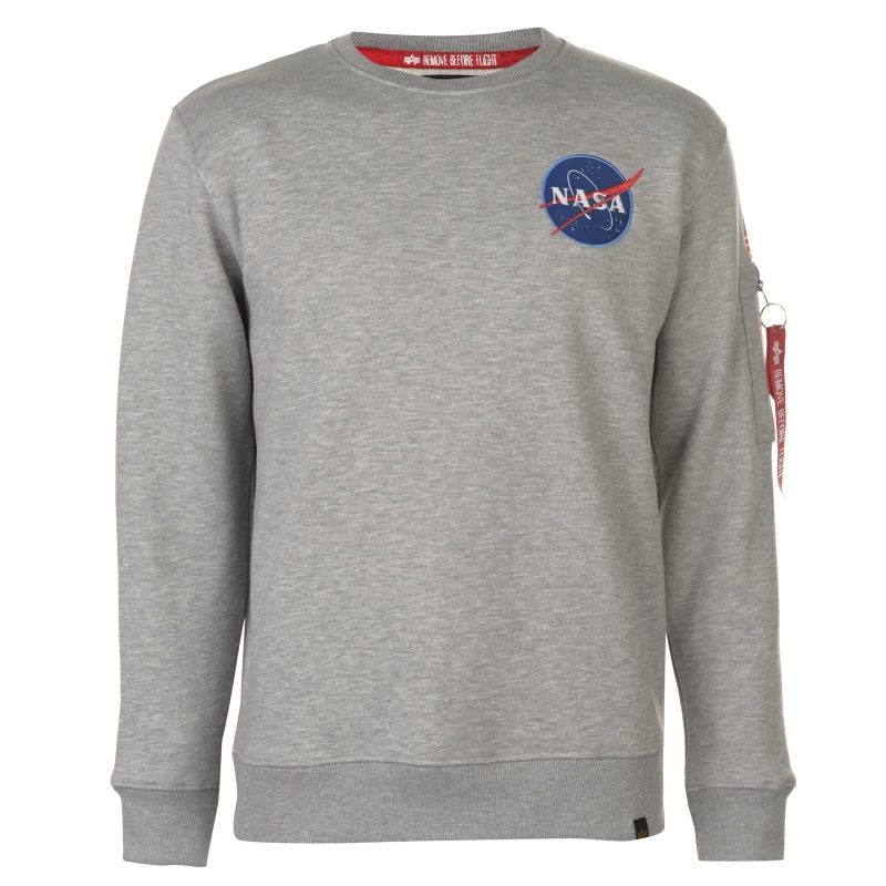 Image of Alpha Industries Shuttle Sweater - Grey Grey S