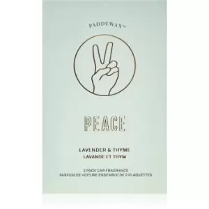Image of Paddywax Impressions Lavender & Thyme car air freshener 2 pc