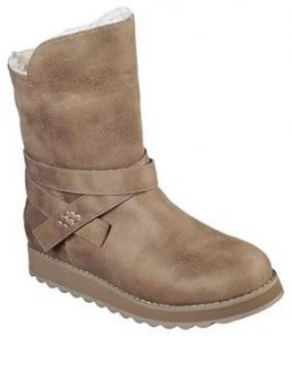 Image of Skechers Keepsakes 2.0 Tie Strap Calf Boot - Taupe