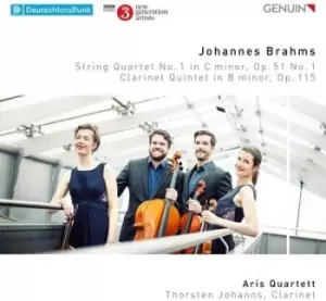 Image of Johannes Brahms String Quartet No 1 in C Minor Op 51 No 1 by Johannes Brahms CD Album