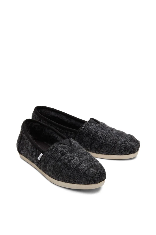 Image of TOMS Womens 'Alpargata with Cloudbound' Classic Slippers in Black Size: 4 Black Female 4