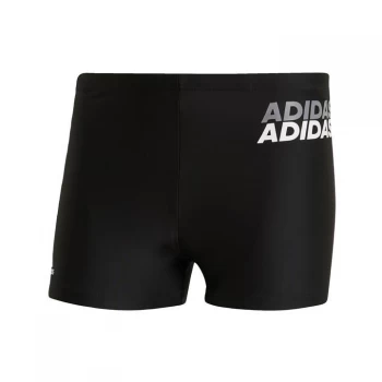 Image of adidas Lineage Swim Briefs Mens - Black / White