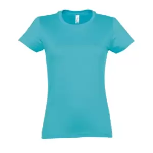 Image of SOLS Womens/Ladies Imperial Heavy Short Sleeve T-Shirt (S) (Blue Atoll)