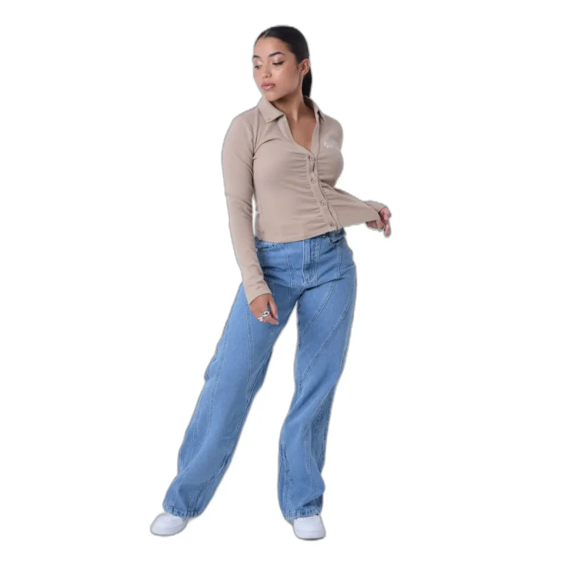 Image of Project X Paris Womens Polo shirt-neck shirt Project X Paris Beige Female XS