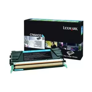 Image of Lexmark C746A1CG Cyan Laser Toner Ink Cartridge