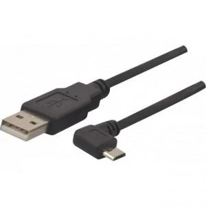 Image of Usb 2.0 A To 5 Pin Micro B Angled 1m