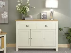 Image of GFW Lancaster Cream and Oak 3 Door 2 Drawer Large Sideboard