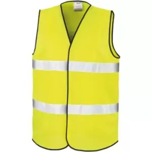 Image of Result Core Adult Unisex Motorist Hi-Vis Safety Vest (2XL) (Fluorescent Yellow) - Fluorescent Yellow