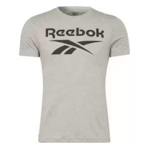 Image of Reebok Big Logo T Shirt Mens - Grey