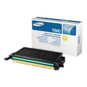 Image of Samsung CLP Y660B Yellow High Yield Toner Cartridge ST959B