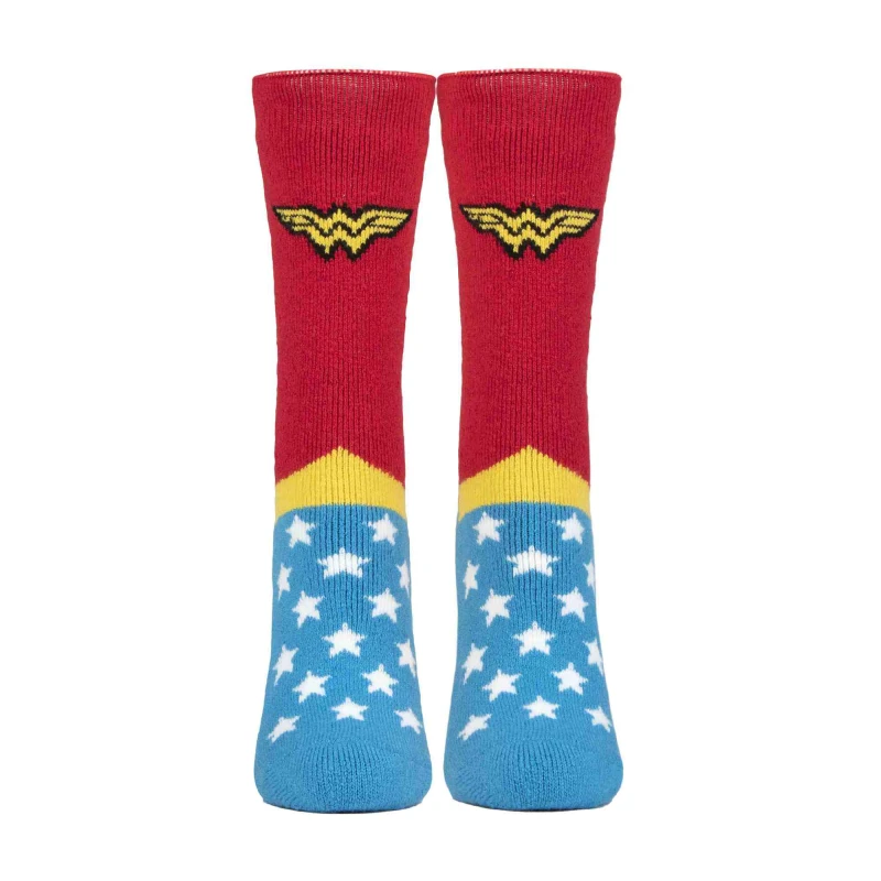 Image of SOCKSHOP Heat Holders 1 Pair DC 1.6 TOG Lite Wonder Woman Thermal Socks Blue female