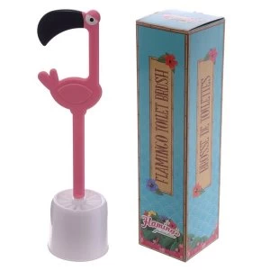Image of Pink Flamingo Toilet Brush and Holder