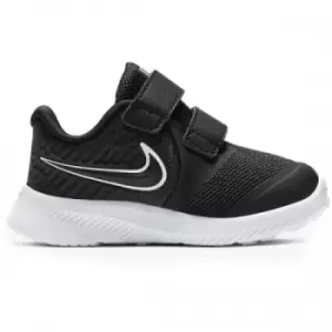 Image of Nike Baby Star Runner 2 Leather Running Trainers (4.5 UK Child) (Black/White)