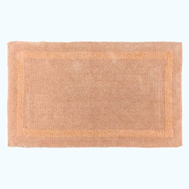 Image of Homescapes Luxury Reversible Extra Large Bath Mat - Peach