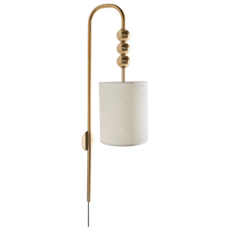 Image of Beliani Wall Lamp Loky Metal Brass