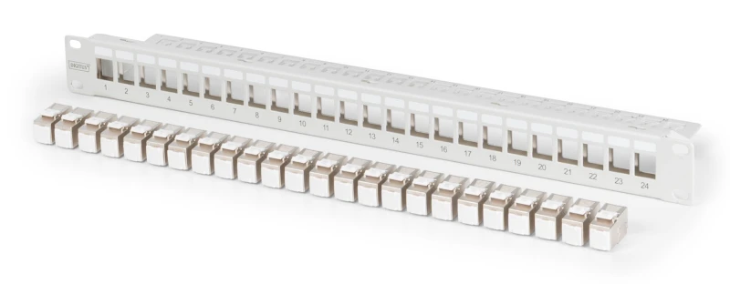 Image of Digitus Modular patch panel. 24-port. equipped with 24x DN-93615