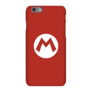 Image of Nintendo Super Mario Mario Logo Phone Case - iPhone 6S - Snap Case - Matte