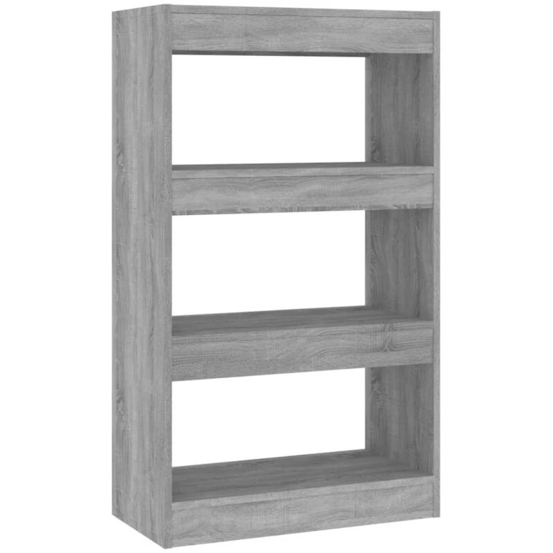 Image of VIDAXL Book Cabinet/Room Divider Grey Sonoma 60x30x103cm Engineered Wood Vidaxl 8720286844342