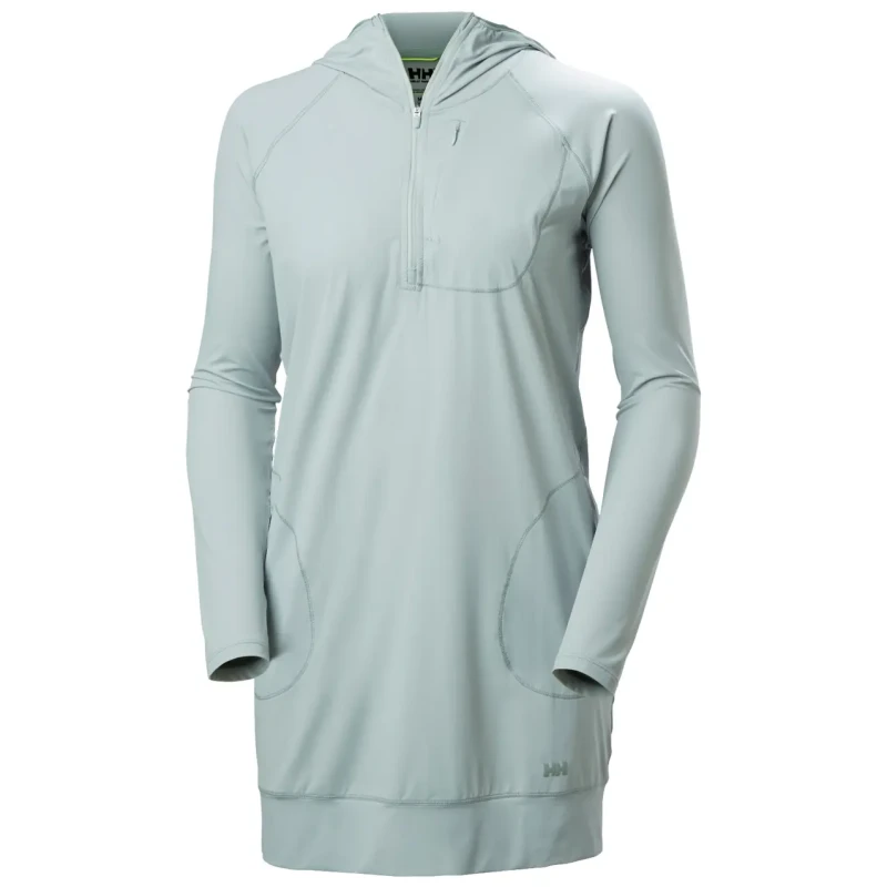 Image of Helly Hansen Womens long-sleeved hooded dress Helly Hansen Shine Solen Cover Up Vert Female S